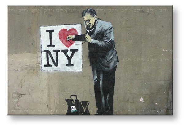 Tablou canvas STREET ART – BANKSY 80x120 cm