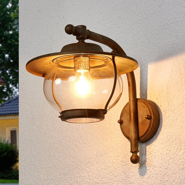 Moretti Luce Aplică pentru exterior Adessora, alamă antică, Bronz / Alamă Veche, Metal, Antichitate