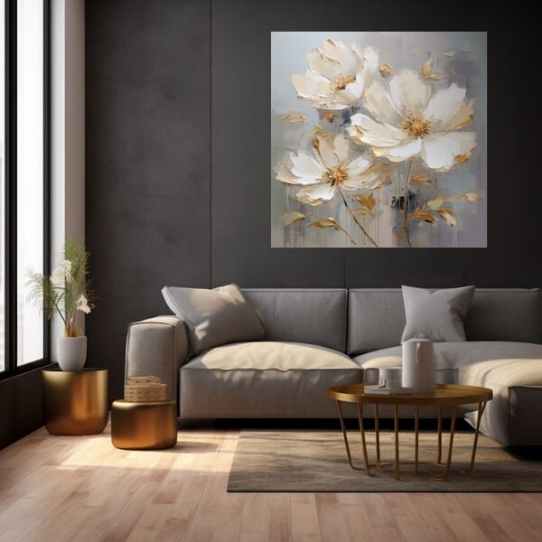 Lumea florilor pe pânză O încântare pentru simțurile tale 60x60 cm