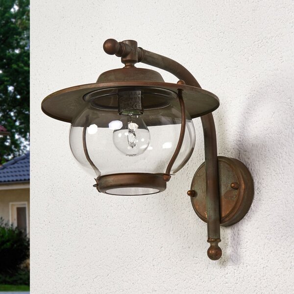 Moretti Luce Aplică pentru exterior Adessora, alamă antică, Bronz / Alamă Veche, Metal, Antichitate