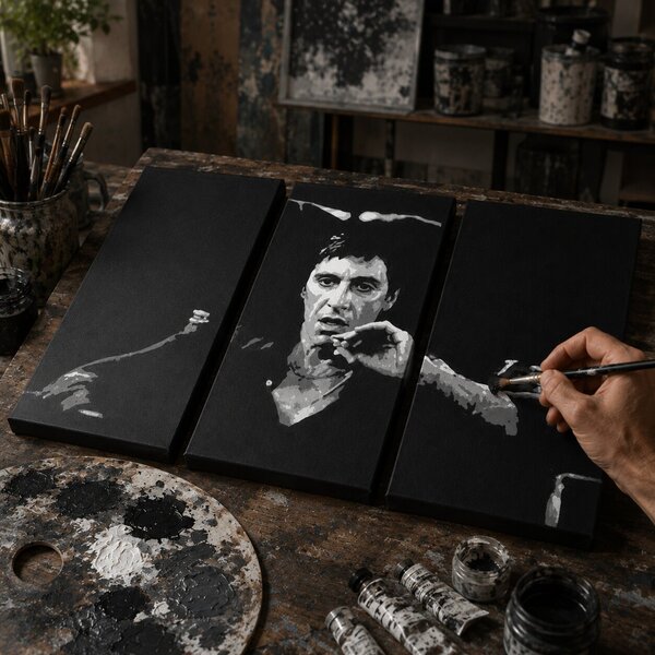 Tablou POP ART pictat manual AL PACINO 70x100 cm