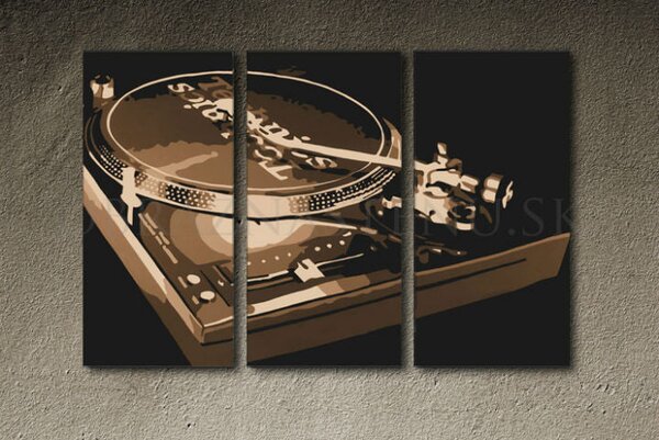 Tablou POP ART pictat manual DJ 60x40 cm