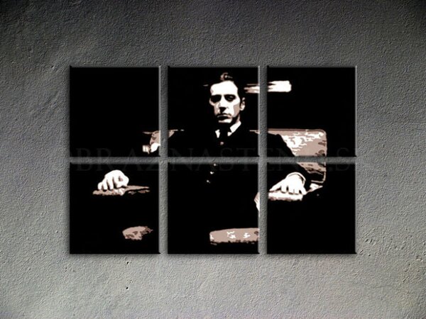Tablou POP ART pictat manual GODFATHER 120x80 cm
