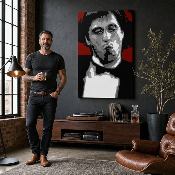 Tablou POP ART pictat manual AL PACINO 70x100 cm