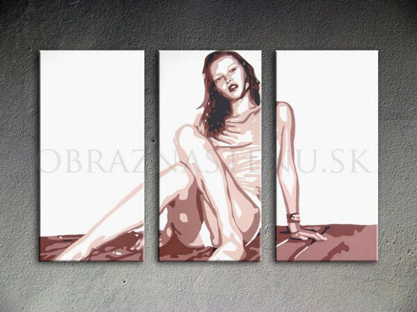 Tablou POP ART pictat manual KATE MOSS 60x40 cm