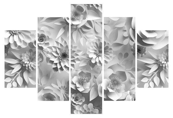 Tablou - Flori albe (150x105 cm)