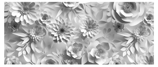 Tablou - Flori albe (120x50 cm)