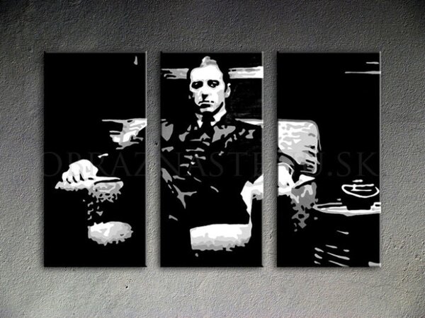 Tablou POP ART pictat manual GODFATHER 60x40 cm