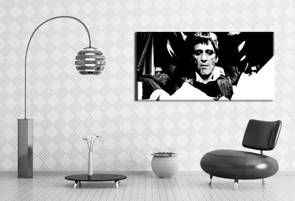 Tablou POP ART pictat manual SCARFACE 100x50 cm
