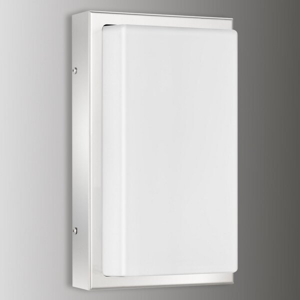 LED lampă de perete pentru exterior Julea, oțel inoxidabil, sticlă, detector de