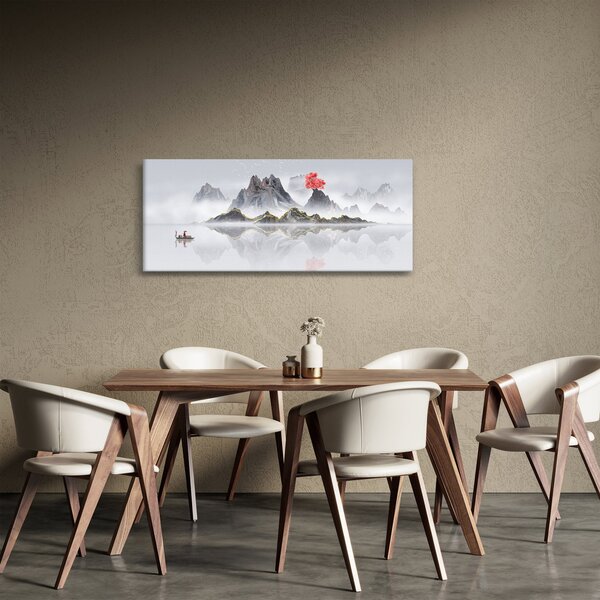 Tablou - Munții în ceață (120x50 cm)