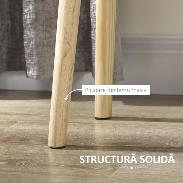 HOMCOM Set de 2 Noptiere pentru Dormitor cu Sertar, Pereche de Noptiere Moderne din Lemn, Măsuțe pentru Canapea, Living, Cameră de Zi și Dormitor, 40.5x30.5x60 cm, Culoare Stejar și Alb | Aosom Romania