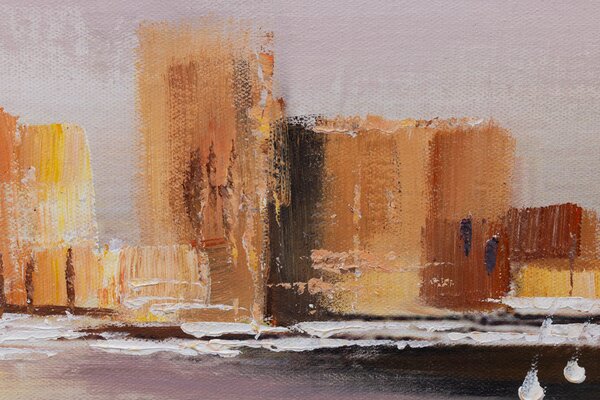 Tablou de perete ORAȘ 1 parte 120x40 cm - 120×40 cm / Klasický 2 cm