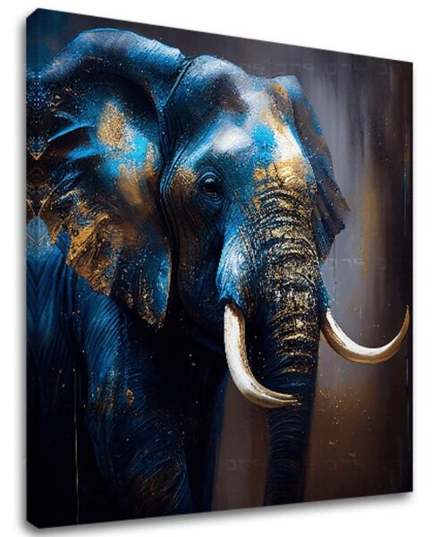 Pictură decorativă pe pânză - PREMIUM ART - Gigantul grațios din Savannah 80x80 cm