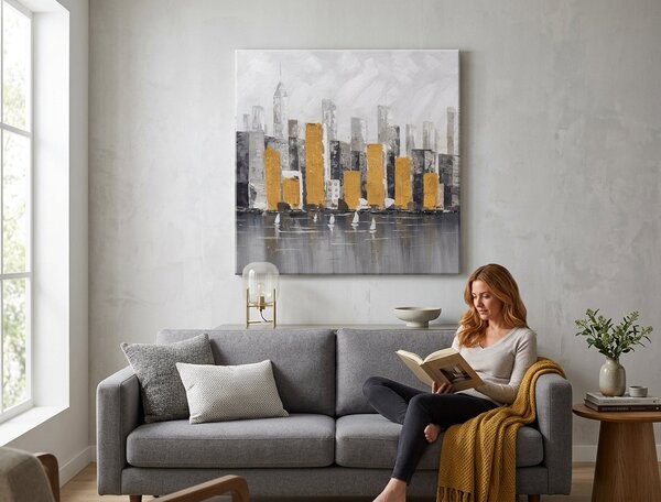 Tablou de perete ORAȘ 1 parte 70x70 cm - 70×70 cm / Klasický 2 cm