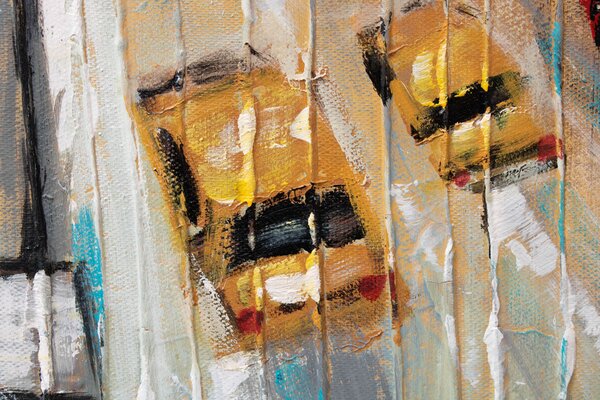 Tablou de perete ORAȘ 1 parte 70x70 cm - 70×70 cm / Clasic 2 cm
