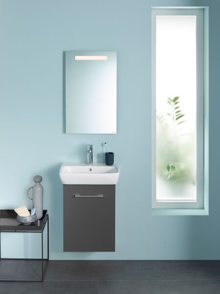 Geberit Selnova Square lavoar 45x35 cm dreptunghiular clasică-de blat alb luciu 500.322.01.7