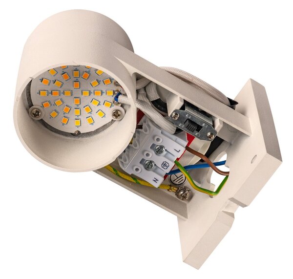 SLV Rusty LED în aer liber lumina de perete sus / jos cilindru, reglabil, Maro / Rugină, Metal, Modern