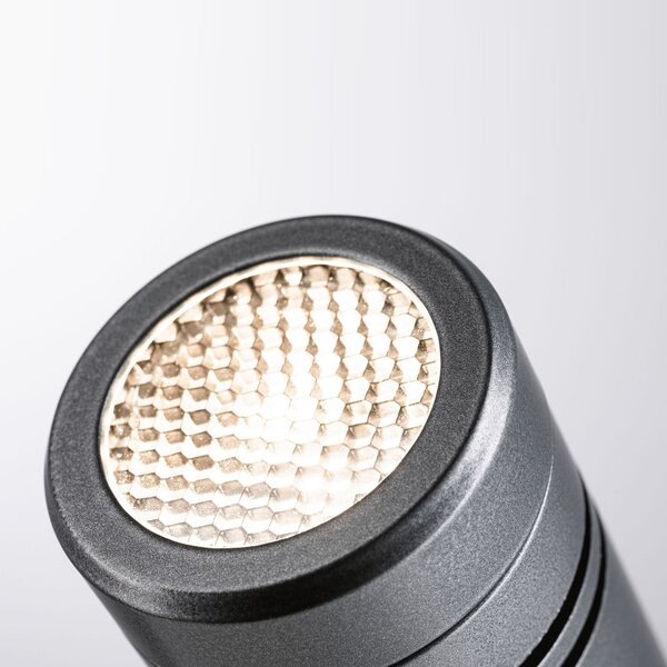 Paulmann Plug & Shine LED reflector cu vârf de sol Radix, reglabil, Gri, Metal