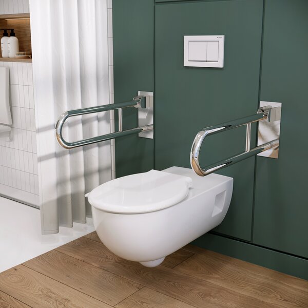 Geberit Selnova Comfort vas wc agăţat fără margine pentru persoane cu dizabilități alb lucios 500.693.01.7