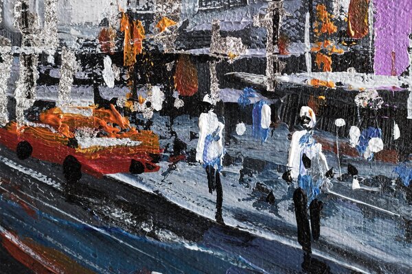 Tablou de perete ORAȘ 1 parte - 70x50 cm - 70×50 cm / Klasický 2 cm