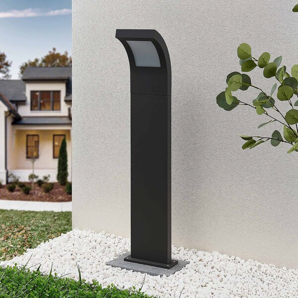 Arcchio Advik bornă luminoasă LED, 100 cm, antracit, metal, IP65, Negru, Aluminiu, Modern