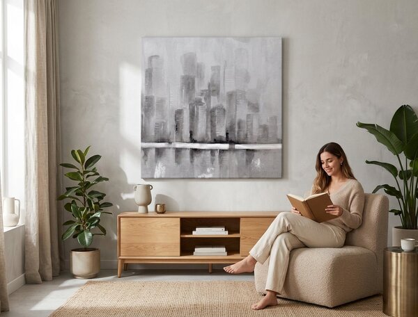 Tablou de perete ORAȘ 1 parte 80x80 cm - 75×75 cm / Klasický 2 cm