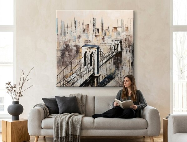 Tablou de perete ORAȘ 1 parte - 80x80 cm - 80×80 cm / Klasický 2 cm