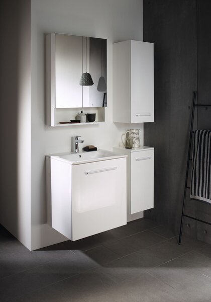 Geberit Selnova Square lavoar cu dulap 60 cm alb 501.236.00.1