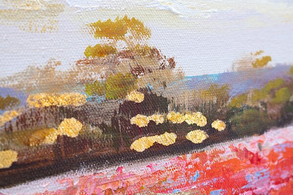 Tablou de perete LUKE 1 parte - 90x60 cm - 90×60 cm / Clasic 2 cm