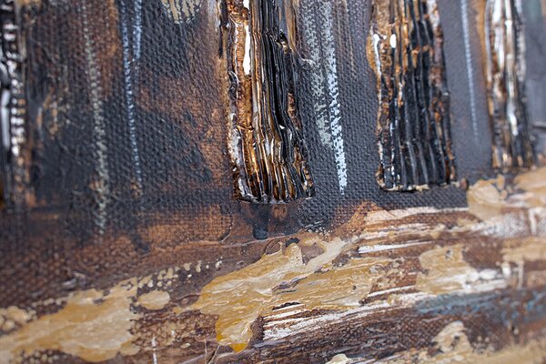 Tablou pictat manualRBORI 1 parte - 60x60 cm - 60×60 cm / Clasic 2 cm