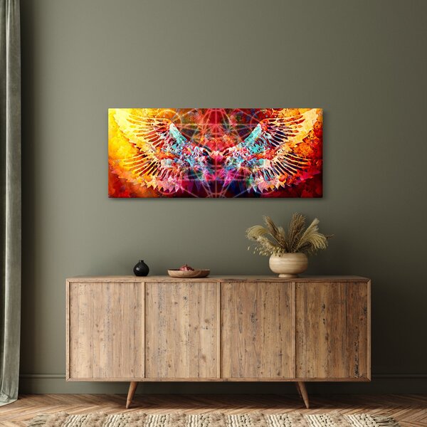 Tablou - Merkaba cu aripi, abstracție (120x50 cm)