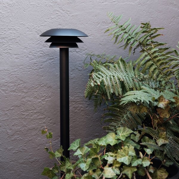 Dyberg Larsen DL20 Borna de exterior neagră Ø 20cm, reglabil, Negru, Metal, Scandinavă
