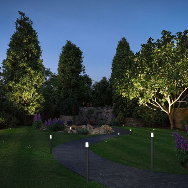 Paulmann Plug & Shine Flarea lumina sol spike 20 cm, reglabil, Negru, Metal