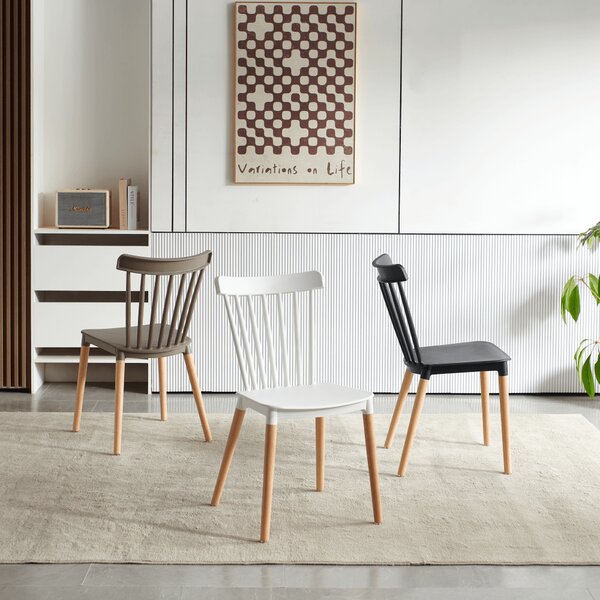 KONDELA Scaun dining, gri / fag, ZOSIMA