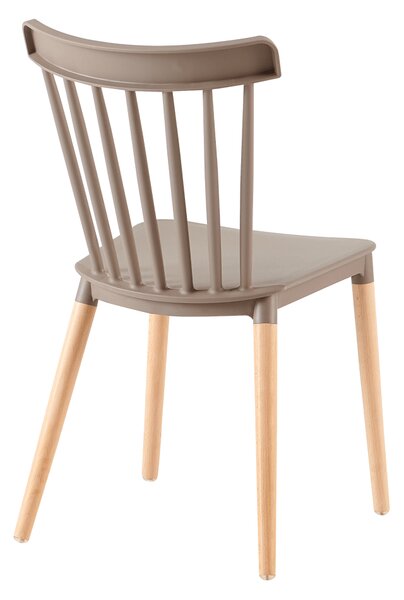 KONDELA Scaun dining, gri / fag, ZOSIMA