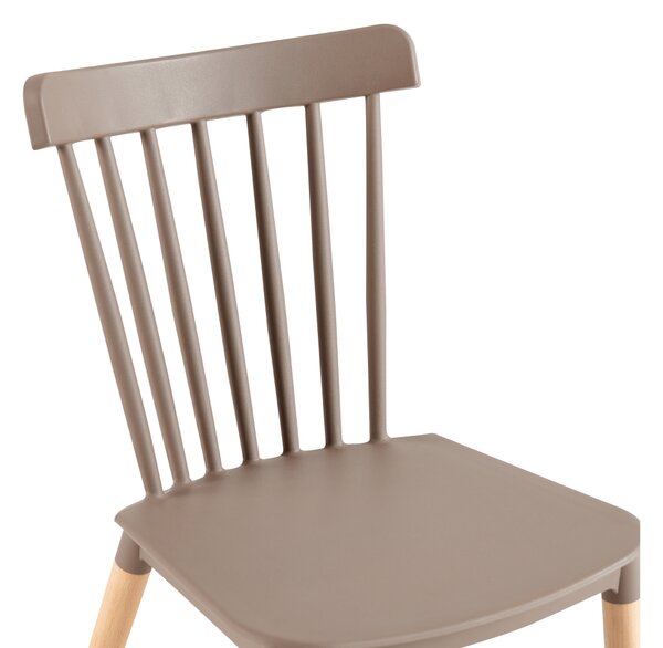 KONDELA Scaun dining, gri / fag, ZOSIMA