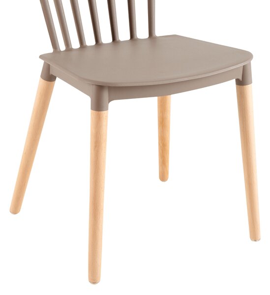 KONDELA Scaun dining, gri / fag, ZOSIMA