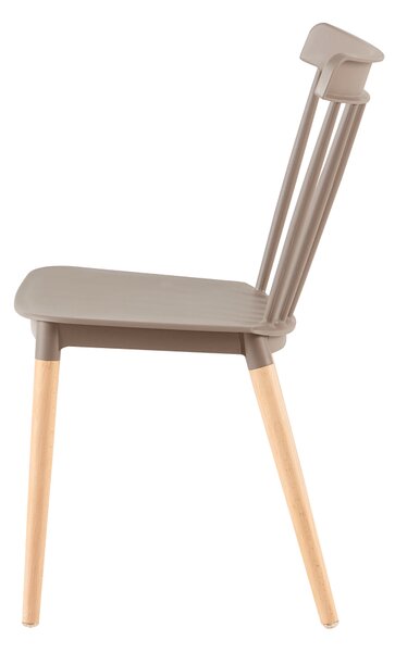 KONDELA Scaun dining, gri / fag, ZOSIMA