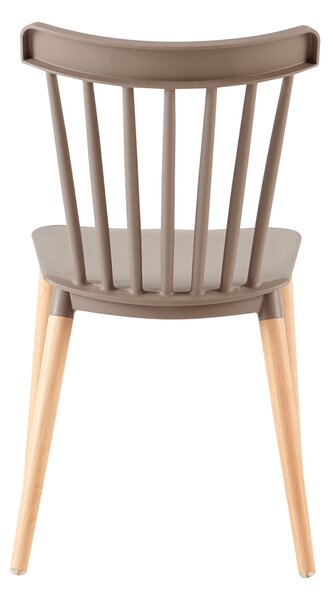 KONDELA Scaun dining, gri / fag, ZOSIMA