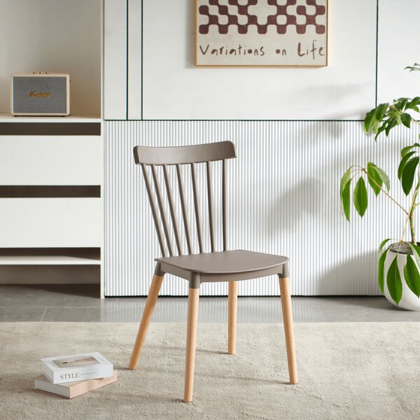 KONDELA Scaun dining, gri / fag, ZOSIMA