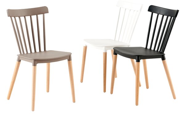 KONDELA Scaun dining, gri / fag, ZOSIMA