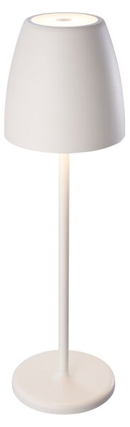 MEGATRON Megatron Tavola lampă LRD de masă, acumulator, alb, reglabil, Alb, Metal, Viața tânără