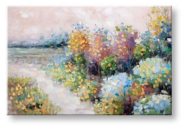 Tablou pictat manual LUKE 1 parte 90x60 cm - 90×60 cm / Klasický 2 cm