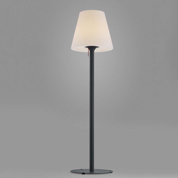 Helestra Moris-XL, lampă de podea pentru exterior, Negru, Metal, Modern
