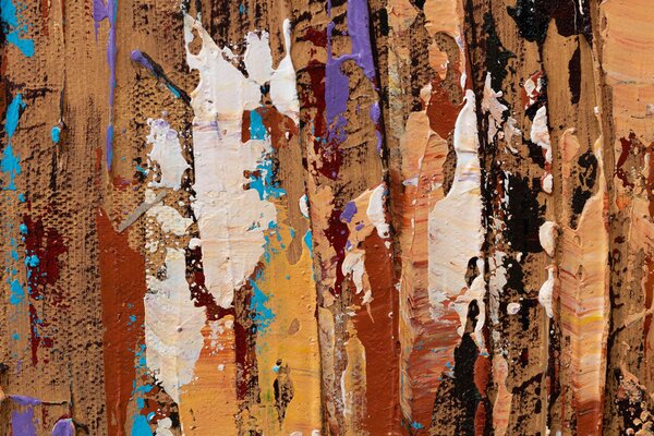 Tablou pictat manual PARIS 1 parte 70x70 cm - 70×70 cm / Clasic 2 cm