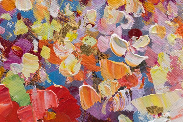 Tablou pictat manual SUMMER ON THE RIVER 1 parte 70x60 cm - 70×60 cm / Clasic 2 cm
