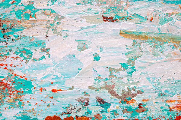 Tablou pictat manual THE SEA 1 parte - 60x60 cm - 60×60 cm / Clasic 2 cm