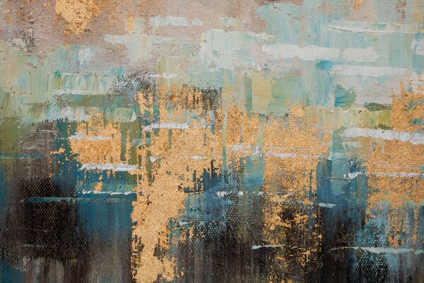 Tablou pictat manual COPACI 1 parte 90x60 cm - 90×60 cm / Klasický 2 cm