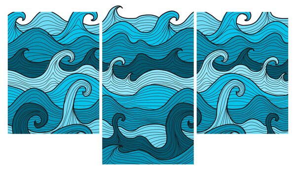 Tablou - Marea, abstracție (90x60 cm)